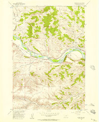 Download a high-resolution, GPS-compatible USGS topo map for Springtime, MT (1957 edition)