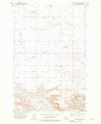 Download a high-resolution, GPS-compatible USGS topo map for Square Butte SE, MT (1976 edition)