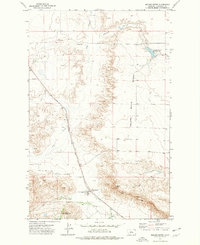 Download a high-resolution, GPS-compatible USGS topo map for Square Butte, MT (1976 edition)