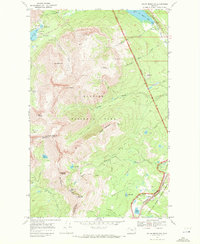 Download a high-resolution, GPS-compatible USGS topo map for Squaw Mountain, MT (1972 edition)