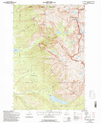 Download a high-resolution, GPS-compatible USGS topo map for St Marys Lake, MT (1996 edition)
