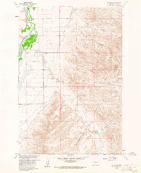 1960 Map of St. Xavier, MT, 1962 Print
