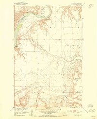 Download a high-resolution, GPS-compatible USGS topo map for Stranahan, MT (1955 edition)
