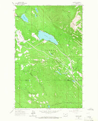 1963 Map of Stryker, MT, 1966 Print