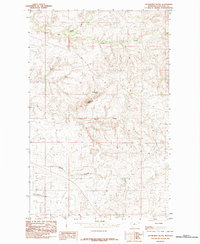 Download a high-resolution, GPS-compatible USGS topo map for Studhorse Butte, MT (1984 edition)