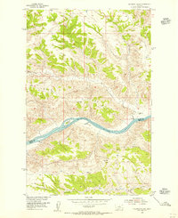 preview thumbnail of historical topo map of Blaine County, MT in 1954