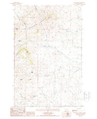 Download a high-resolution, GPS-compatible USGS topo map for Suction Butte, MT (1987 edition)