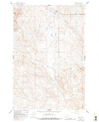 preview thumbnail of historical topo map of Rosebud County, MT in 1962