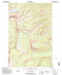Download a high-resolution, GPS-compatible USGS topo map for Sunburst Lake, MT (1996 edition)