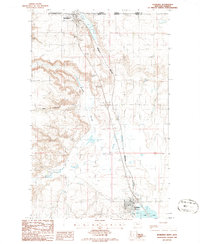 Download a high-resolution, GPS-compatible USGS topo map for Sunburst, MT (1986 edition)