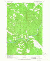 Download a high-resolution, GPS-compatible USGS topo map for Sunflower Mountain, MT (1967 edition)