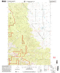 Download a high-resolution, GPS-compatible USGS topo map for Sunrise Spring, MT (2003 edition)