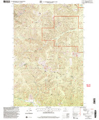 Download a high-resolution, GPS-compatible USGS topo map for Sunset Peak, MT (2003 edition)
