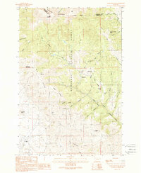 Download a high-resolution, GPS-compatible USGS topo map for Table Mountain, MT (1989 edition)