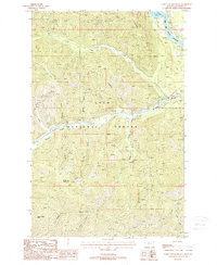 Download a high-resolution, GPS-compatible USGS topo map for Table Top Mountain, MT (1988 edition)