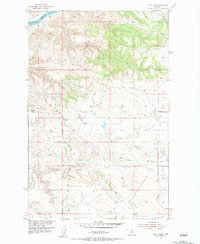Download a high-resolution, GPS-compatible USGS topo map for Taffy Ridge, MT (1984 edition)