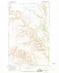 Download a high-resolution, GPS-compatible USGS topo map for Telescope Coulee, MT (1967 edition)