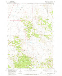 Download a high-resolution, GPS-compatible USGS topo map for Terrell Creek, MT (1980 edition)