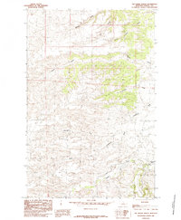 Download a high-resolution, GPS-compatible USGS topo map for The Horse Ranch, MT (1985 edition)