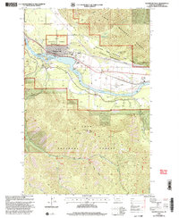 Download a high-resolution, GPS-compatible USGS topo map for Thompson Falls, MT (2003 edition)