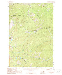 Download a high-resolution, GPS-compatible USGS topo map for Thompson Pass, MT (1988 edition)