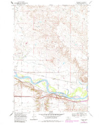 Download a high-resolution, GPS-compatible USGS topo map for Thurlow, MT (1985 edition)