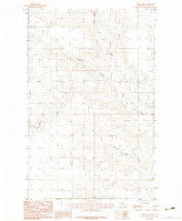 preview thumbnail of historical topo map of Valley County, MT in 1983