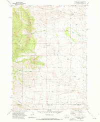 Download a high-resolution, GPS-compatible USGS topo map for Tolman Flat, MT (1972 edition)