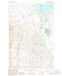 Download a high-resolution, GPS-compatible USGS topo map for Townsend, MT (1986 edition)