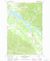 Download a high-resolution, GPS-compatible USGS topo map for Trout Creek, MT (1984 edition)