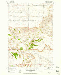 Download a high-resolution, GPS-compatible USGS topo map for Two Pine School, MT (1958 edition)
