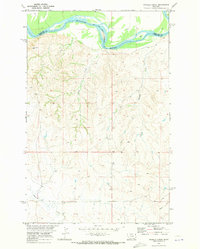 Download a high-resolution, GPS-compatible USGS topo map for Twomile Creek, MT (1973 edition)