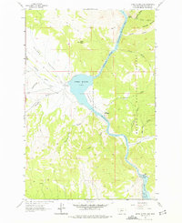 Download a high-resolution, GPS-compatible USGS topo map for Upper Holter Lake, MT (1975 edition)