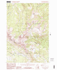 Download a high-resolution, GPS-compatible USGS topo map for Upper Tepee Basin, MT (1986 edition)