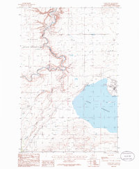 Download a high-resolution, GPS-compatible USGS topo map for Valier West, MT (1986 edition)