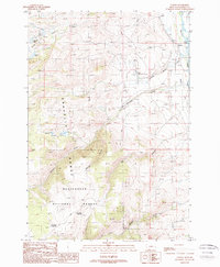 Download a high-resolution, GPS-compatible USGS topo map for Varney, MT (1989 edition)