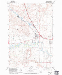Download a high-resolution, GPS-compatible USGS topo map for Vaughn, MT (1994 edition)