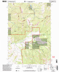 preview thumbnail of historical topo map of Meagher County, MT in 2000