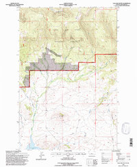 Download a high-resolution, GPS-compatible USGS topo map for Volcano Butte, MT (1997 edition)