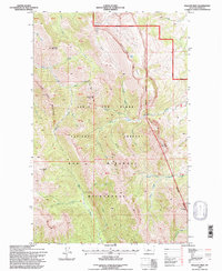 Download a high-resolution, GPS-compatible USGS topo map for Walling Reef, MT (1997 edition)