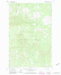 Download a high-resolution, GPS-compatible USGS topo map for Warland Peak, MT (1984 edition)