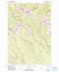 Download a high-resolution, GPS-compatible USGS topo map for Warren Peak, MT (1993 edition)