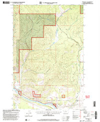 Download a high-resolution, GPS-compatible USGS topo map for Weeksville, MT (2003 edition)