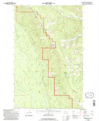 Download a high-resolution, GPS-compatible USGS topo map for Werner Peak, MT (1997 edition)