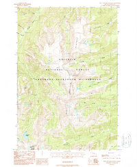 Download a high-resolution, GPS-compatible USGS topo map for West Boulder Plateau, MT (1987 edition)