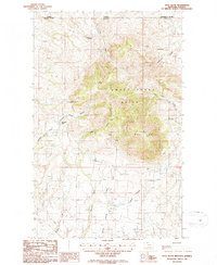 Download a high-resolution, GPS-compatible USGS topo map for West Butte, MT (1986 edition)