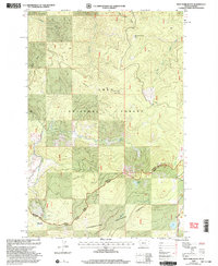 Download a high-resolution, GPS-compatible USGS topo map for West Fork Butte, MT (2003 edition)