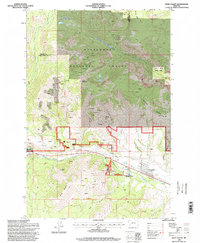Download a high-resolution, GPS-compatible USGS topo map for West Valley, MT (1998 edition)