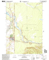 Download a high-resolution, GPS-compatible USGS topo map for West Yellowstone, MT (2005 edition)