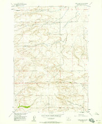 Download a high-resolution, GPS-compatible USGS topo map for Wheat Basin SW, MT (1958 edition)